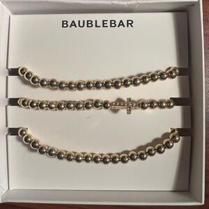 BaubleBar 3 piece Pisa Stretch Bracelet Set